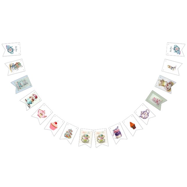 Swallowtail Party Bunting - Tea Party Vimplar (Alla)