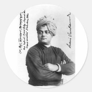 Swami Vivekananda 1893 fotodekal Runt Klistermärke