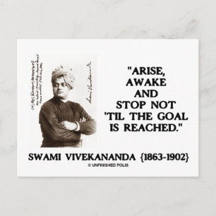 Swami Vivekananda Arise AVakuation Sluta inte med  Vykort