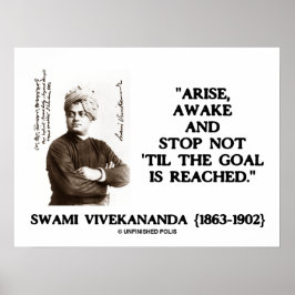 Swami Vivekananda Arise AVakuation Stop not Til Go Poster