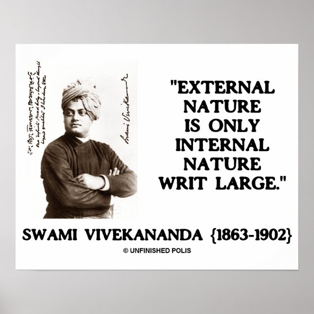 Swami Vivekananda Intern natur Poster (Framsidan)