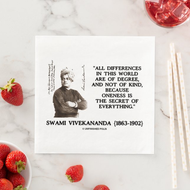 Swami Vivekananda Oneness Secret of All Pappersservett (Insitu)