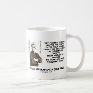 Swami Vivekananda Positiva Starkt Hjälpsamma Tanka Kaffemugg