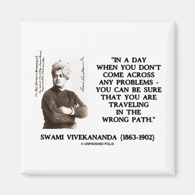 Swami Vivekananda reser i fel Väg Magnet (Framsidan)