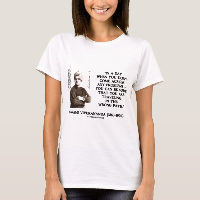 Swami Vivekananda reser i fel Väg T Shirt (Framsida)