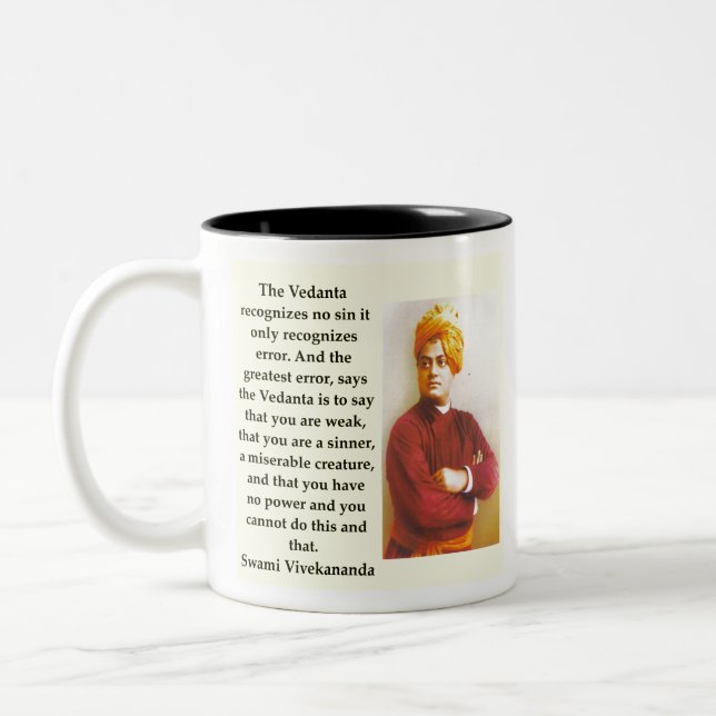 Swami Vivekananda Två-Tonad Mugg (Vänster)