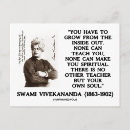 Swami Vivekananda växer inifrån och ut Andlig Vykort
