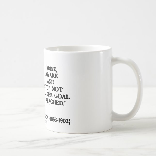 Swamien Vivekananda uppstår det vakna stoppet inte Kaffemugg (Höger)