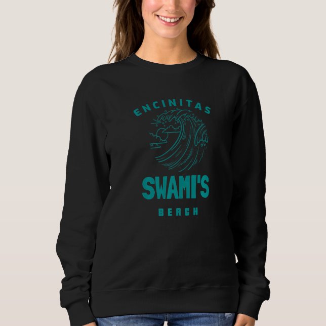 Swami's Beach Encinitas California   T Shirt (Framsida)