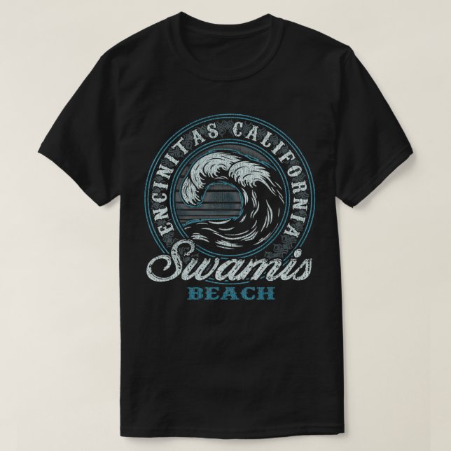 Swamis Retro Wave Circle Beach Gift T Shirt (Design framsida)