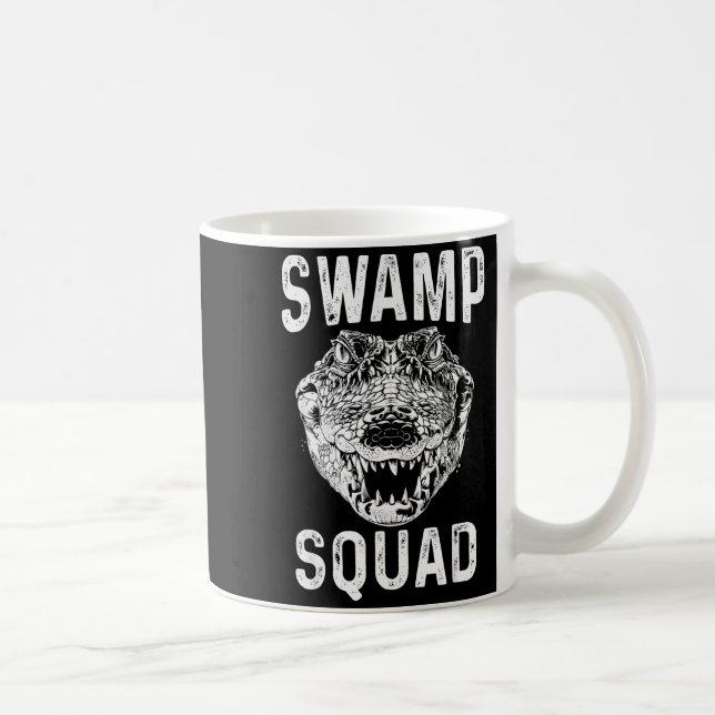 Swamp Alligator Squad Reptile Gator Lovers Funny  Kaffemugg (Höger)