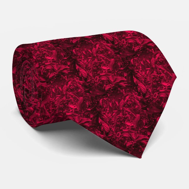 Swamp Dogwood Neck Tie - Hett Raspberry Slips (Rullad)