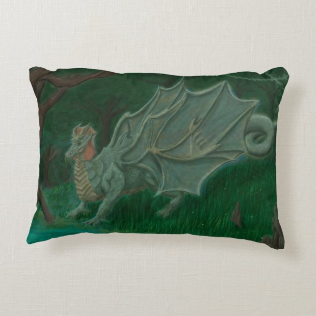 Swamp Dragon Prydnadskudde (Baksidan)