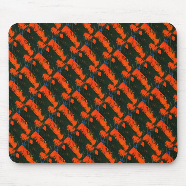 ’Swamp Fire 2’ Abstract Design Mousepad Musmatta (Framsidan)