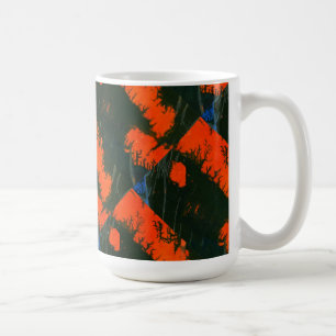 "Swamp Fire #2 Tiled" Abstract Design Mugg