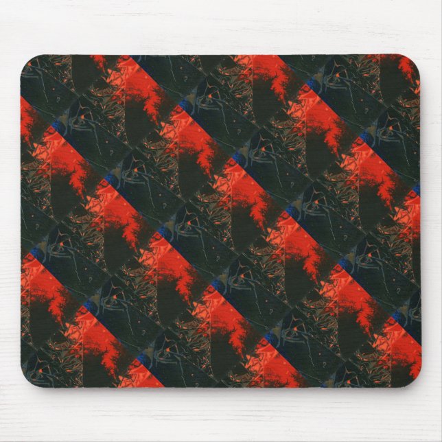 ’Swamp Fire #3’ Abstract Design Mousepad Musmatta (Framsidan)