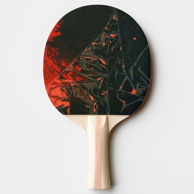 "Swamp Fire #3" Abstrakt Ping Pong Paddle Pingisracket (Baksidan)