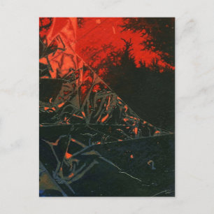 "Swamp Fire #3" Utgående vykort för design