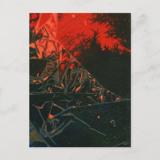 "Swamp Fire #3" Utgående vykort för design