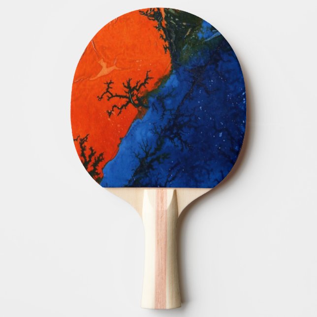 "Swamp Fire #4" Abstrakt Ping Pong Paddle Pingisracket (Framsidan)