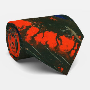 "Swamp Fire #5" Abstract Design Tie Slips
