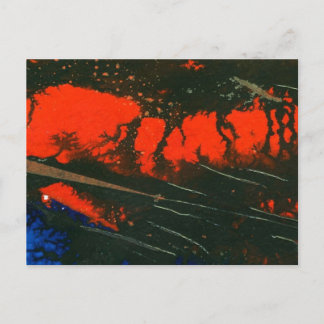 "Swamp Fire #5" Utdrag vykort för design