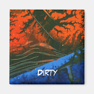 "Swamp Fire #6" Abstrakt Dishwasher Status Magnet