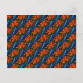 "Swamp Fire #6" Tilt Abstract Design Postcard Vykort