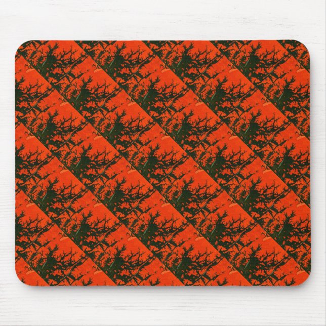 ’Swamp Fire #8’ Abstract Design Mousepad Musmatta (Framsidan)