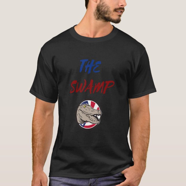 Swamp Florida Gator Alligator Animal T Shirt (Framsida)