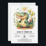 Swamp Kids Crokodile Birthday Inbjudningar<br><div class="desc">Dig in i den lekande förtjusningen på vår inbjudan till Swamp Kids Crokodile Birthday, där en träskes vismliga belägenhet möter krokodilernas beundransvärda charm. Den här utformningen gör att den oskyldiga glädjen i barndomen smidigt förenas med den fängslande förekomsten av vismliga krokodilillustrationer. De redigerbara och utskrivbara funktionerna gör att du enkelt...</div>