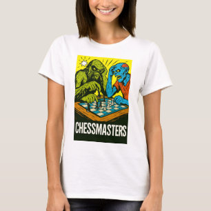 Swamp Man dan Zombie spelar schess - Classic Pop A T Shirt