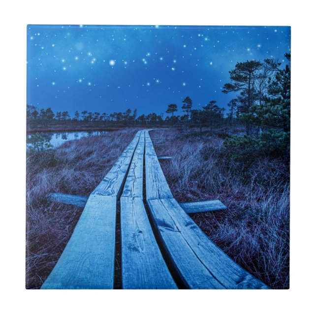 Swamp night kakelplatta (Framsidan)