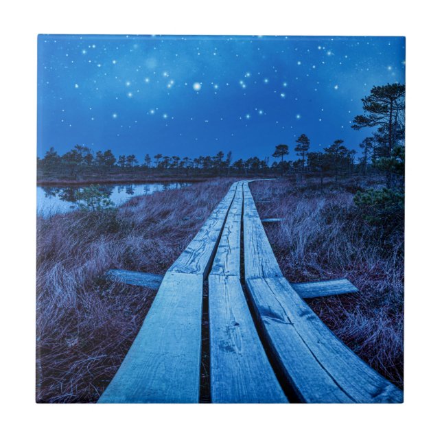 Swamp night kakelplatta (Framsidan)