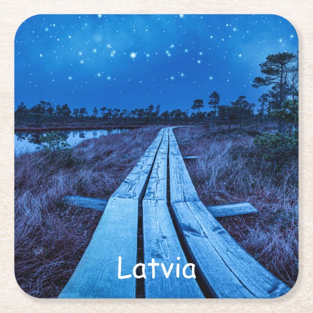 Swamp night underlägg papper kvadrat (Framsidan)
