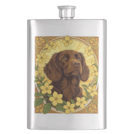 Swamp Pudel och Gult Jasmine Flowers Fickplunta