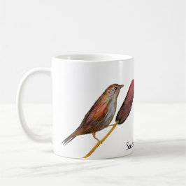 Swamp Sparrow White Coffee Mugg