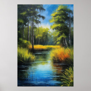 Swamp Symphony, fånga Azure Vatten Poster