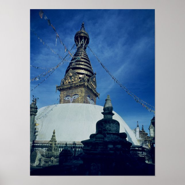 Swamyambunath Stupa Poster (Framsidan)