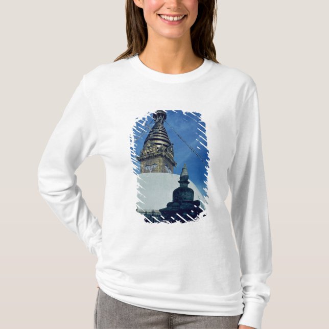 Swamyambunath Stupa Tee Shirt (Framsida)