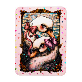Swan lovers magnet