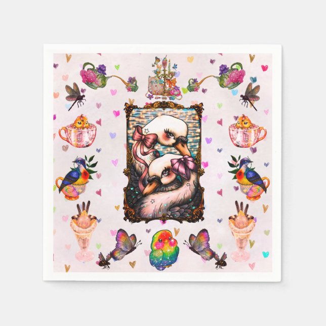 Swan Lovers Pappersservett (Framsidan)