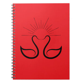 Swan Spiral Photo Notebook Anteckningsbok