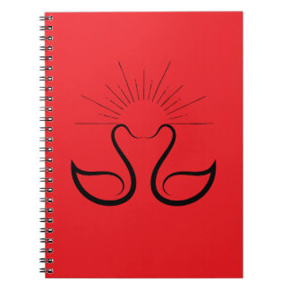 Swan Spiral Photo Notebook Anteckningsbok