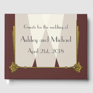 Swanky Art Deco i Red Guest Bok