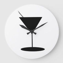 Swanky Martini Glass Stor Klocka
