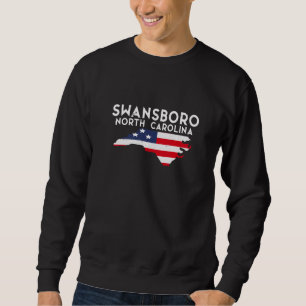Swansboro North Carolina USA Stat Amerika Resa Lång Ärmad Tröja