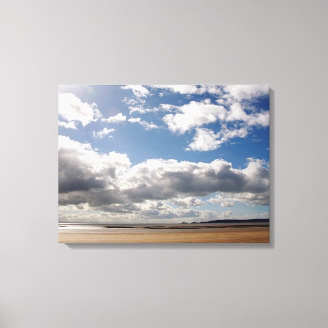 Swansea Bay strand Canvastryck (Framsida)