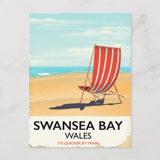 Swansea Bay Wales Kustreklam Vykort (Framsida)
