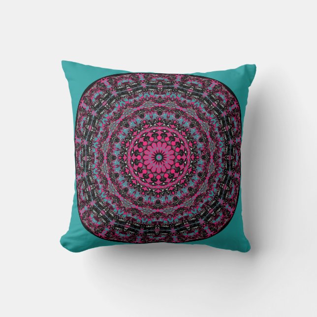 Swansea Kaleidoscope Pillow i 2 storlekar Kudde (Framsida)